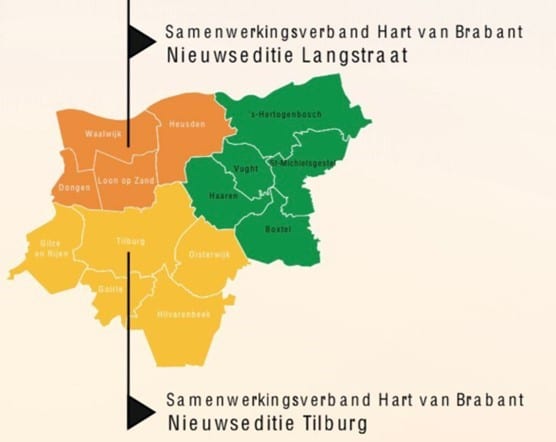 Langstraat Media streekindeling